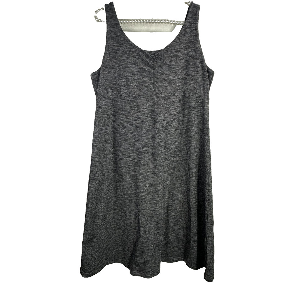 Kuhl Mova Aktiv Dress Womens Size‎ L Gray Sleeveless Shelf Bra Stretch Active